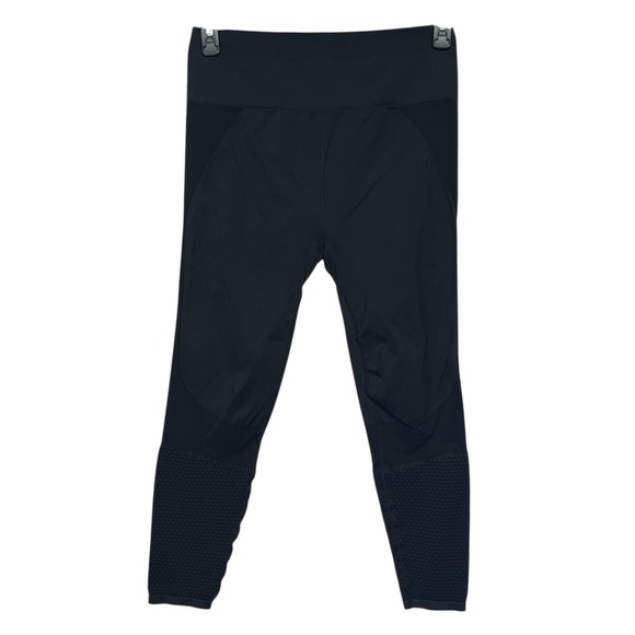 Fabletics Seamless Moto Leggings Women Size L Black‎ High Waist Compression Yoga - Picture 1 of 11
